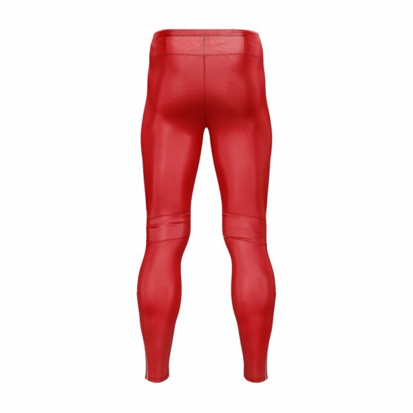 sign long tights vivid red back