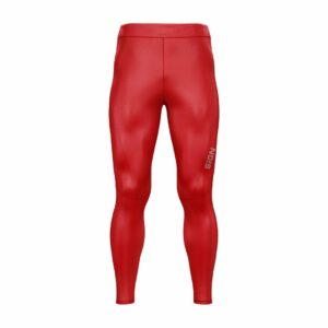 sign long tights vivid red front