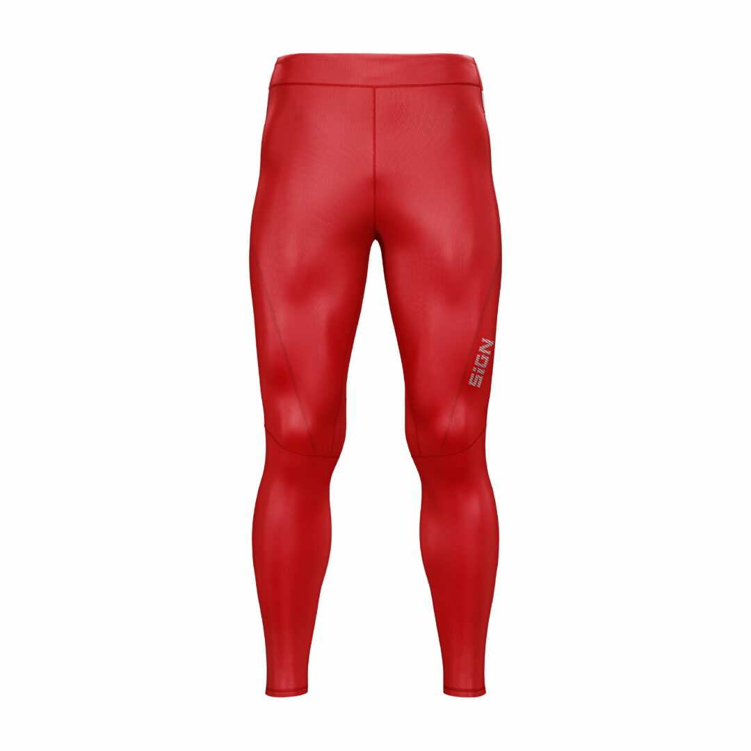 sign long tights vivid red front