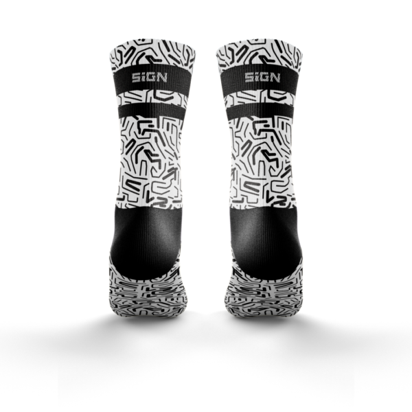crew socks light matrix back