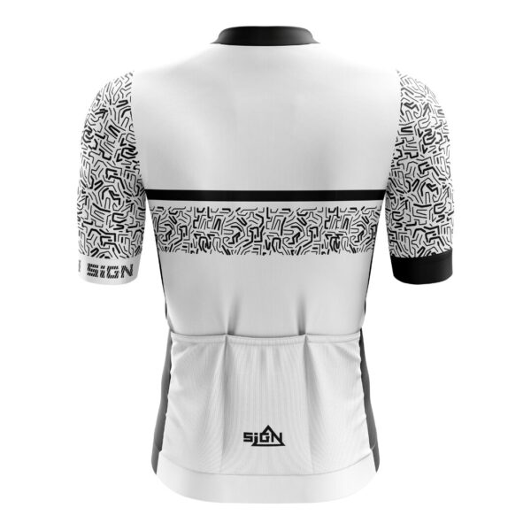 sign infinity cycing jersey light matrix back