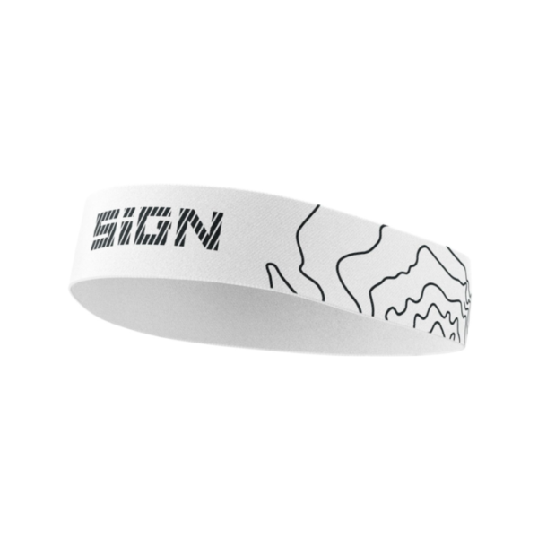 SIGN Race Headband White Map